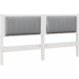  Tapecirani uzglavlje Bijelo 150 cm Čvrsto borovo drvo | Eponuda.com