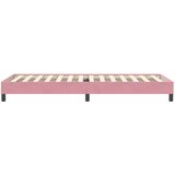 Box Spring krevet bez madracem ružičasti 100x220 cm baršun | shoptok.hr