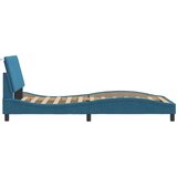  Posteljni okvir z vzglavjem moder 100x200 cm žamet, (21081614) | Shoptok.si