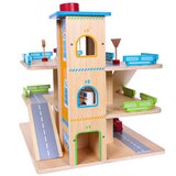ECO TOYS drvena garaža sa stazom i liftom + automobili | ePonuda.com