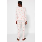 Trendyol Powder Heart Knitted Pajamas Set | shoptok.hr
