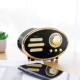 hoco. Zvučnik bežični, Bluetooth,retro, 1200 mAh, 5 h, 5 W, crna - BS25 Time, Bluetooth, retro, black | shoptok.hr