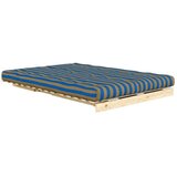 Karup Plava/smeđa sklopiva sofa 140 cm Roots – | shoptok.hr