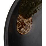 Nadgradni umivaonik crni okrugli Φ 41 x 14 cm keramički | shoptok.hr