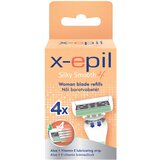 X EPIL Silky Smooth - ženski brijač s 4 oštrice (4 kom) | shoptok.hr