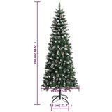  Umetna novoletna jelka s stojalom zelena 240 cm PVC, (20671032) | Shoptok.si