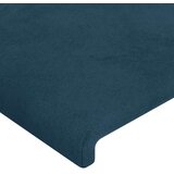  LED uzglavlje tamnoplavo 80x5x118/128 cm baršunasto | shoptok.hr