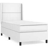 Maison Chic Box spring postelja - Vzmetna postelja z vzmetnico bel 90x190 cm umetno usnje SL1412, (21910182) Cene