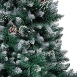 vidaXL Umjetno božićno drvce Zelena 180 cm PVC i Čelik i Plastika | shoptok.hr