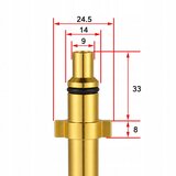 Rosfix M22 Adapter – Nadomestni Del za Visokotlačni Čistilnik Nilfisk Huter Anlu Kolner | Zunanji Navoj M22, Medenina in Jeklo, Tesno, (5000356566) | Shoptok.si