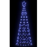  LED božićno drvce EKENAS 250 cm 390 LED lampica Plava Čelik Slike