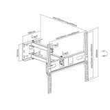 Stell zidni zglobni nosač 32" - 55" SHO 4600 | shoptok.hr