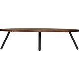 vidaXL stolić za kavu od masivne obnovljene tikovine ovalni 120 x 60 x 30 cm | shoptok.hr