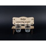 BeamCraft Klupica rakija i dve čašice za rakiju Connecting people Cene