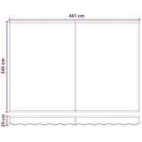 Ručno sklopiva tenda Pijesak 5 × 3 5 m Poliester i aluminij - Pješčana (bijeli okvir) 5 × 3 5 m Ručna | shoptok.hr