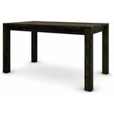  Hrastov stol 140 x 80 cm, crni sa srebrnim efektom | shoptok.hr