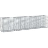 Gabionska dvignjena postelja 2 pcs srebrna 330 x 50 x 80 cm, (5000218356) | Shoptok.si