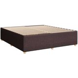 vidaXL Krevet s oprugama i madracem tamnosmeđi 200x200 cm od tkanine | shoptok.hr