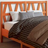 vidaXL Vzglavje voščeno rjava 135 cm trdna borovina | Shoptok.si