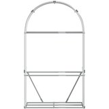  Držač za cjepanice srebrni 120x45x210 cm od pocinčanog čelika | shoptok.hr