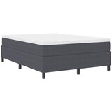  Krevet s opruga kutije Tamno siva i bijela 140 x 200 cm | shoptok.hr