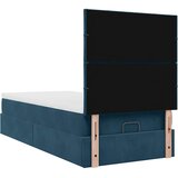  Okvir kreveta s madracima tamnoplavi 90x200cm baršunasti | shoptok.hr