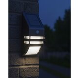  LED solarno zidno svetlo sa senzorom LED/3,7V 500 mAh IP44 crno | Eponuda.com