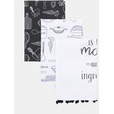 Sinsay Set kuhinjskih krpa s motivom kuhinjskih dodataka 3 pack | shoptok.hr