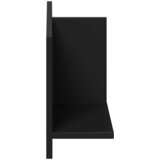  Zidni ormarić crni 70 x 16,5 x 30 cm od konstruiranog drva | shoptok.hr