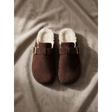 Sinsay Mule natikače od imitacije brušene kože s krznom | shoptok.hr