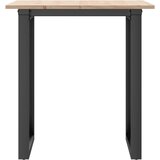  Blagovaonski stol O-oblika 70x70x75 cm od borovine i čelik | shoptok.hr