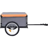 Prikolica za bicikl sivo-narančasta 65 kg | shoptok.hr