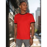 DStreet T-shirt męski basic czerwony | Shoptok.si