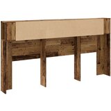 vidaXL Uzglavlje s ormarićem boja taro drvo 200x18,5x102,5 cm drveni | shoptok.hr