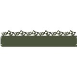 vidaXL Robniki za trato 20 pcs Oljčno zelena 103 x 0,05 x 22 cm Jeklo | Shoptok.si