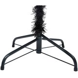  Umjetno osvijetljeno božićno drvce s kuglicama crno 240 cm PVC | Eponuda.com