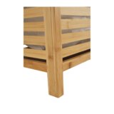 Kondela Košara za perilo, naravni bambus/bela, MENORK | Shoptok.si