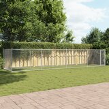  Kavez za pse s vratima sivi 8x2x1,5 m od pocinčanog čelika | Eponuda.com