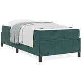  Krevetna konstrukcija Bijela i svijetlosiva 90 x 190 cm Baršun | shoptok.hr