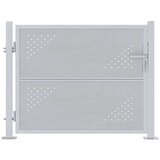  Dvorišna vrata - Vrtna vrata Srebrno 100 x 75 cm Nehrđajući čelik | shoptok.hr