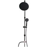AQUAART pršni set z nadglavno prho africa r (črno-bela, cev 150 cm, Ø 20 cm, višina 100 cm) Cene