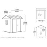 Keter Newton Plus Wide 7x7.5 baštenska kućica | Eponuda.com