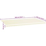  Zamjenska tkanina za tendu krem 6 x 3,5 m | shoptok.hr