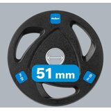 Rebel Active olimpijski utezi od lijevanog željeza, obloženi gumom, set od 2 x 10 kg, rupa 51 mm | shoptok.hr