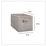 5five Organizator KUTIJA ZA ODLAGANJE MODUL 15x31x15 cm POLIPROPILEN BEŽ | shoptok.hr
