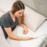  Električni Grijač Kreveta za Dvije Osobe Blewarm InnovaGoods 60+60 W 140 x 160 cm Bijela Cijene