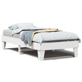vidaXL Okvir kreveta bez madraca bijeli 100x200 cm konstruirano drvo | shoptok.hr