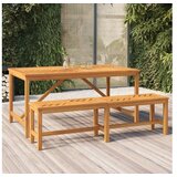  Vrtni blagovaonski stol 150 x 90 x 74 cm masivno bagremovo drvo | shoptok.hr