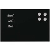 vidaXL Zidna magnetna ploča crna 30 x 20 cm od kaljenog stakla | shoptok.hr