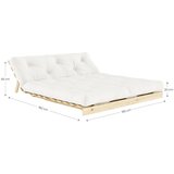 Karup Narančasta/smeđa sklopiva sofa 160 cm Roots – | shoptok.hr